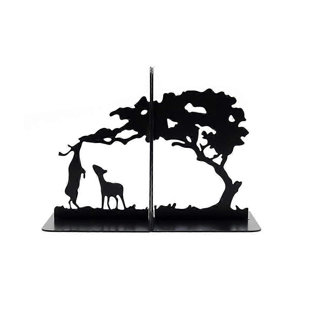 Metal Bookends, Heavy Decorative Book Supports for Shelves, Ideal for Large Books, Sturdy and Stylish Design