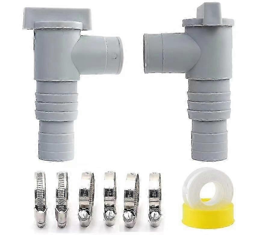 Intex Bestway Poolsunスイミングプールシャットオフバルブセット32Mmホース接続用