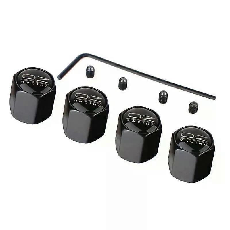 4st Universal OZ Racing Styling OZ Logo Emblem Case Däckventil Core Cap Anti-stöldfinger Bilhjul Däckventillock Täcker