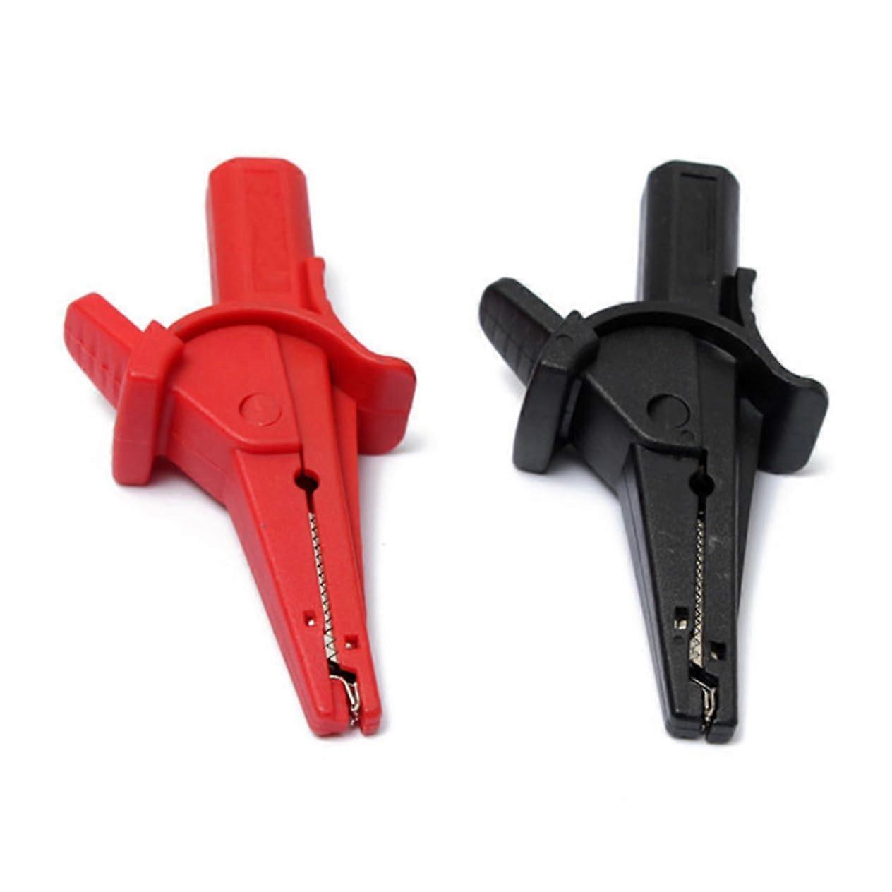 Battery Test Clip Insulated Alligator Clip Banana Plug Probes for Multimeter Test Clip for Electrical Projects and Voltage Testing