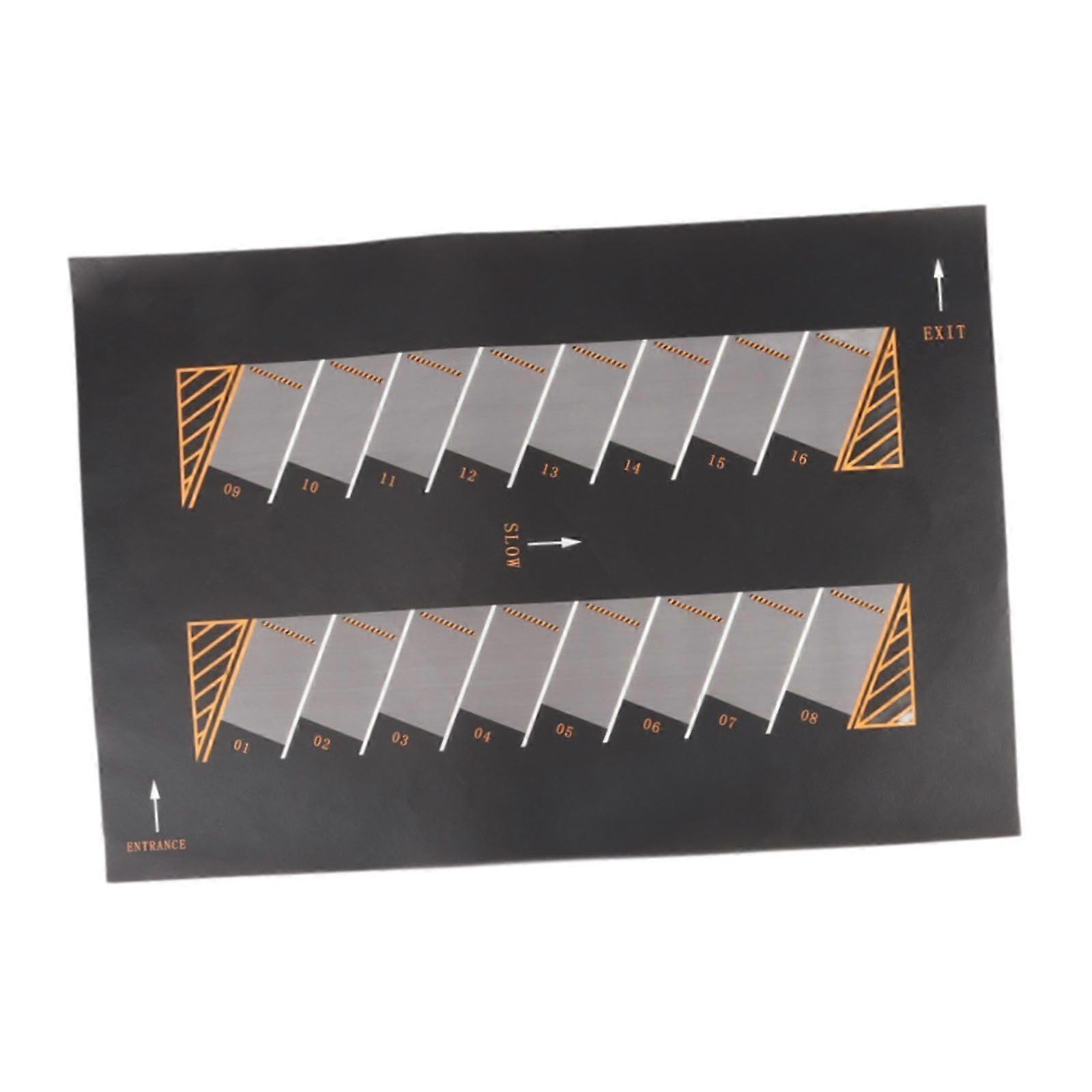 1/64 Parking Car Scene Mat Die-Cast Car Garage Non-Slip Mouse Pad for Model Vehicle Diorama Layout, Underground Design