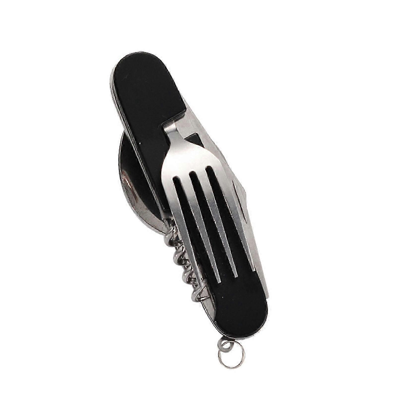 Multifunctional Camping Knife Fork And Spoon Detachable Folding Knife Fork And Spoon Combination Convenient Outdoor Tableware PUW1154