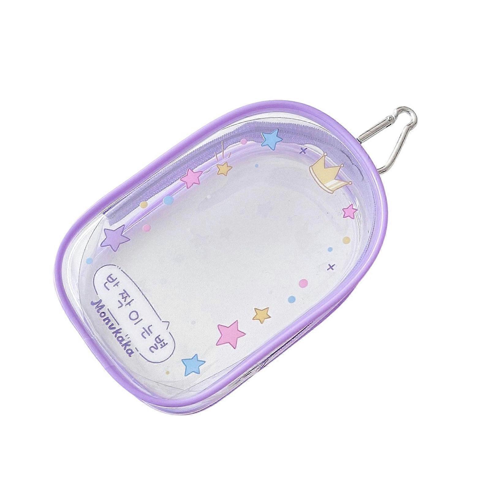 Practical Friendly Mini Storage Bag With Cartoon Design For Small Items Keychain Decors Keychain Organizer Multicolor