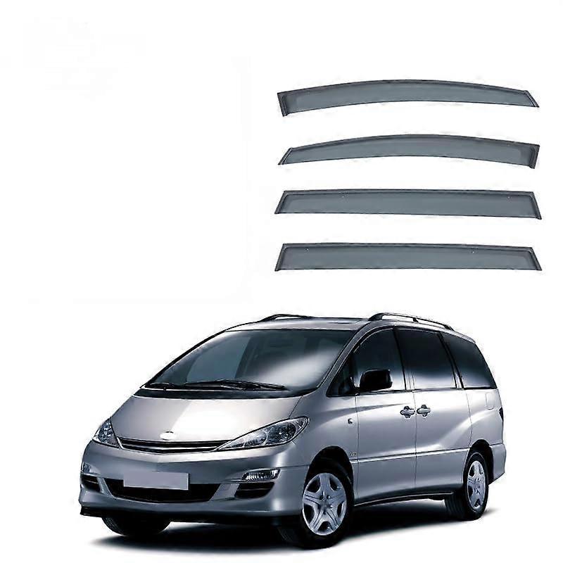 Window Rain Shield Toyota Estima MK2 XR30 XR40 2000-05 Without Bright Strip Durable Robust Ventilation Car Accessory