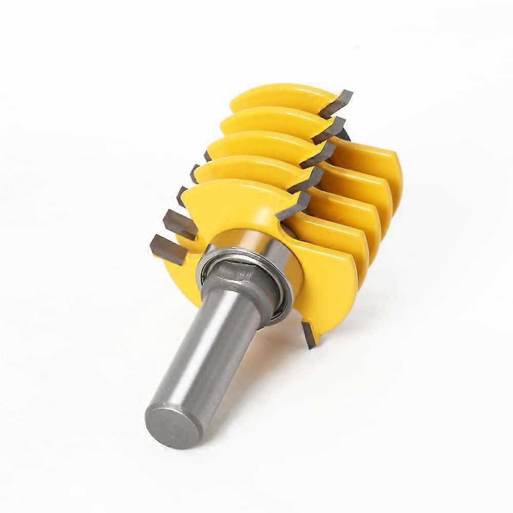 1 piece throughcut router bit – adjustable, 5 blades, 1/2 inch shank, 12 mm shank for wood cutter, tenon cutter for woodworking tools (12.7X36).