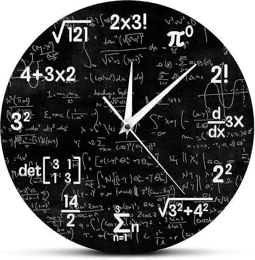 Math Equations Wall Clock, Educational Gift for  Teachers, Silent Quartz
