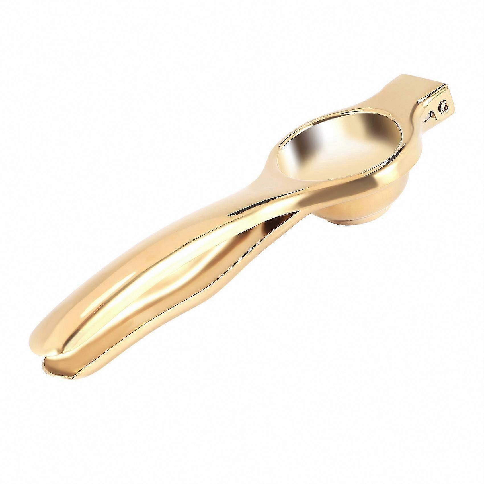 Stainless Steel Manual Lemon Juicer - Gold Citrus Press for Lime, Orange & Lemon Squeezing