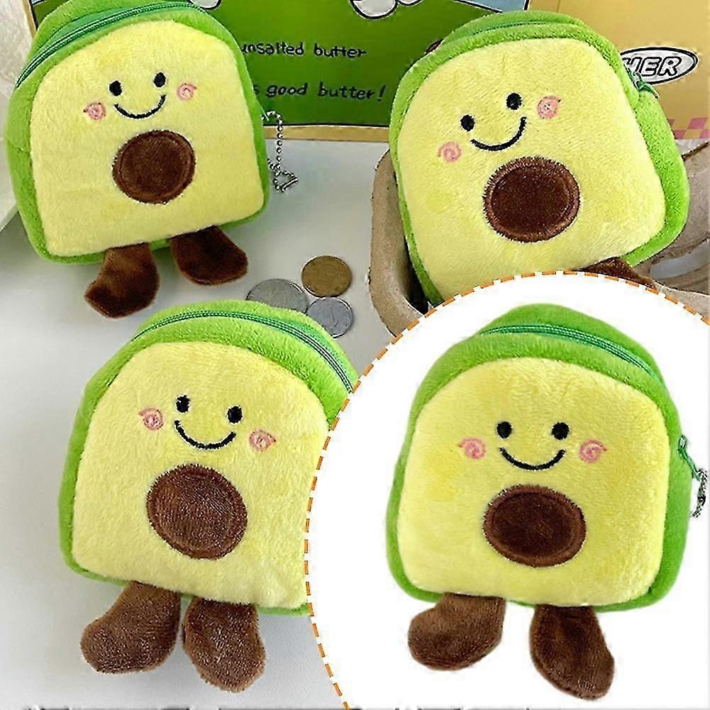 Avocado Coin Purse Fruit Backpack Shaped Zero Money Bag Data Cable Bag