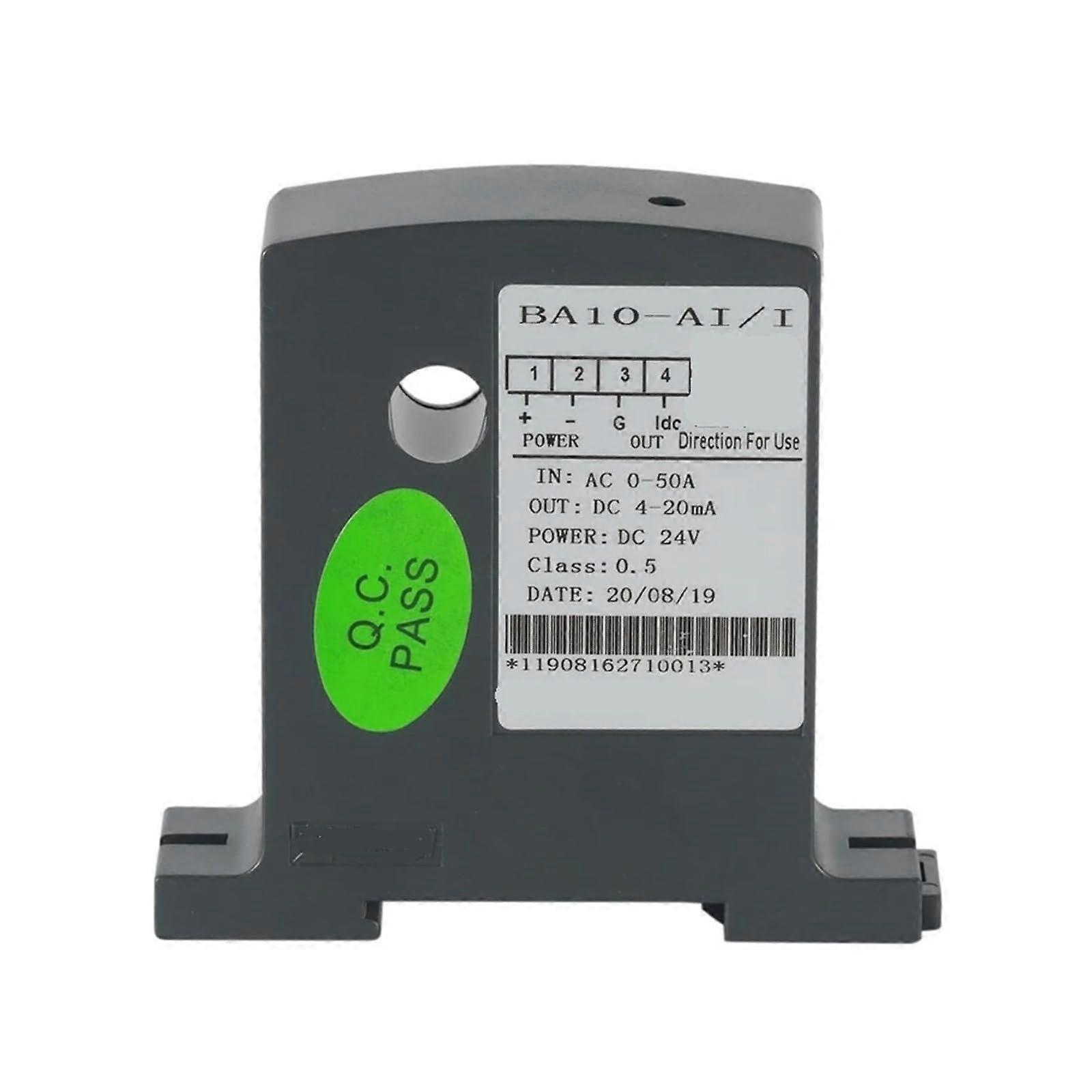 AC Current Transformer BA20AI/I Hole Size 20mm Input AC 050A Output DC420mA Analog Signal Power Supply DC24V