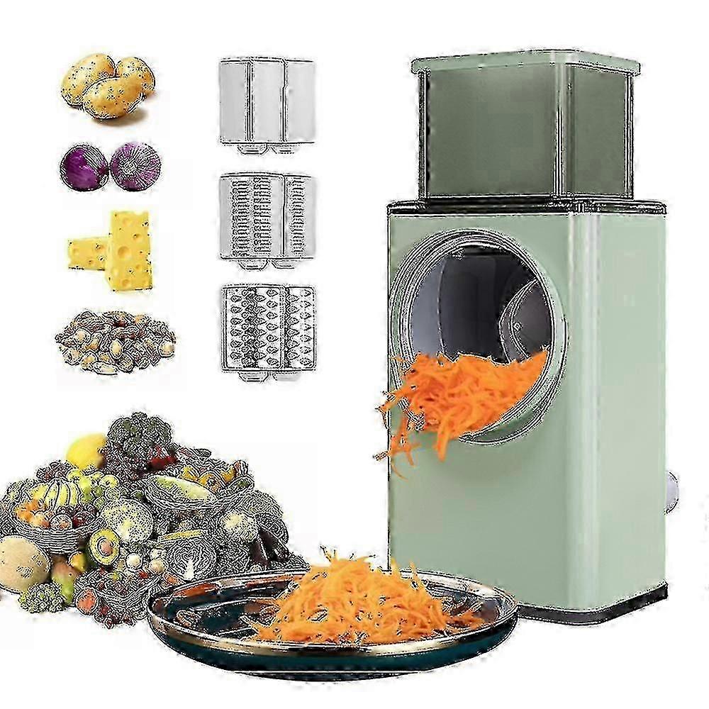 Multifunctionele groentesnijder hakselaar roterende kaasrasp 3-in-1 shredder snijmachine grinder salade