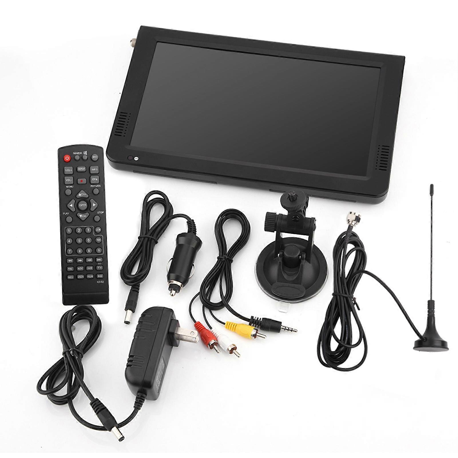10 Inch Digital Television Portable TV with ATSC Tuner 1080P HD HDMI Input for Home and Car Use