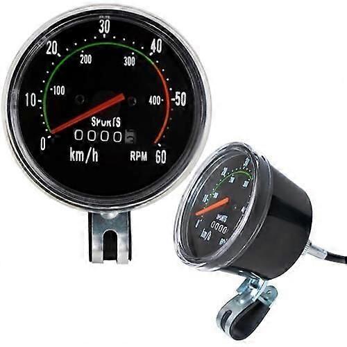 Vintage bicycle computer, made of aluminum, waterproof, no power supply required, suitable for wheels of multiple sizes