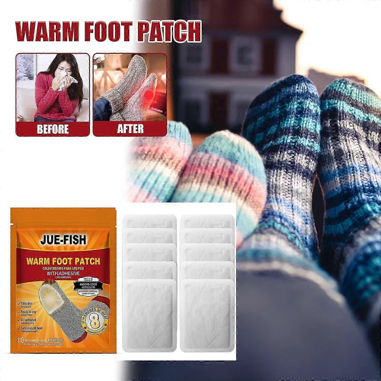 Jue-Fish warm foot patch, warm and portable, disposable, heating and cold-repelling warm foot patch