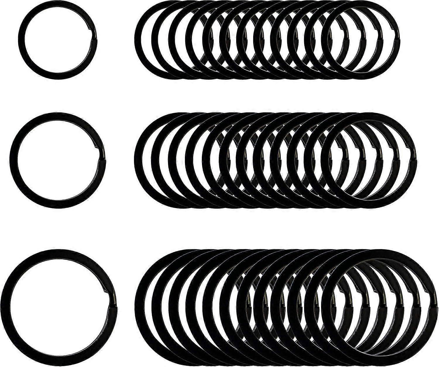 Flat Key Ring Key Chain Metal Divider Ring 36 Pieces (Round 1.91 cm, Diameter
