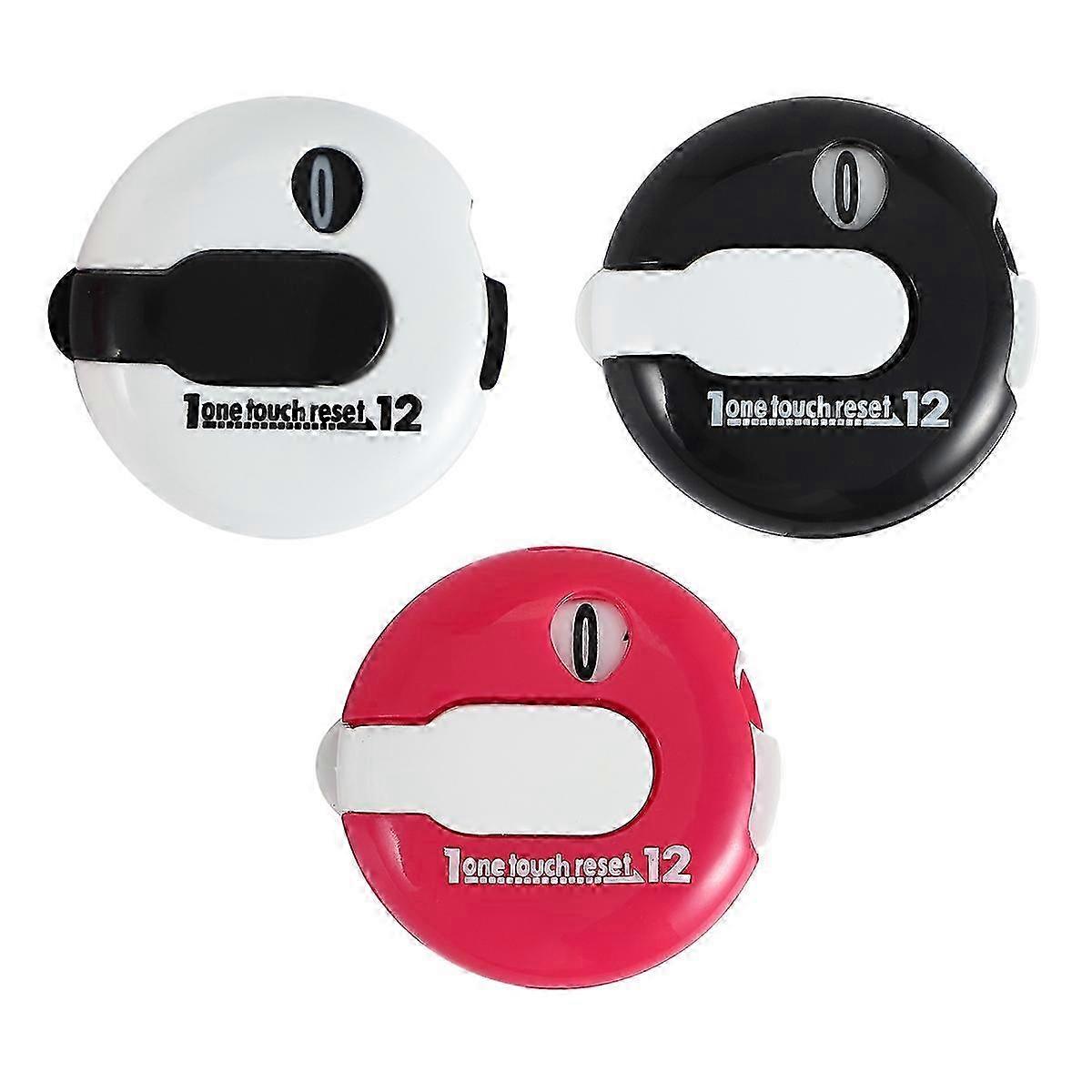 3 Pcs Golf Score Counter with One Contact Reset Shot Putt Indicator
