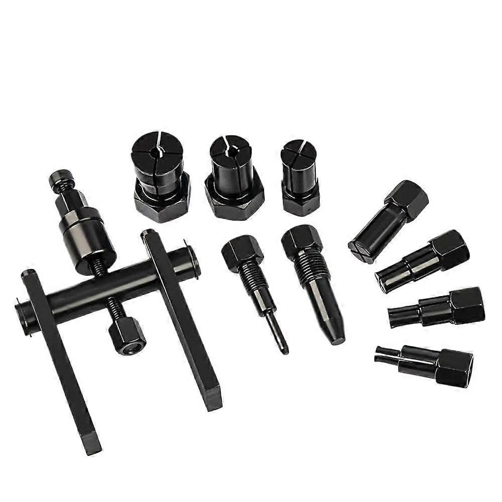 Motorcycle Bearing Puller Two Jaw Removal Tool Set 10 Pcs Compatible With Various Bearings Includes Storage Box