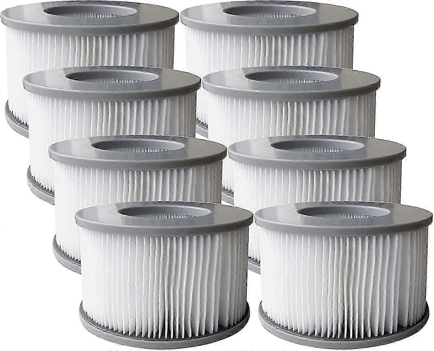 Pack Of 8 Replacement Filter Cartridges For Mspa Inflatable Pool, Jacuzzi