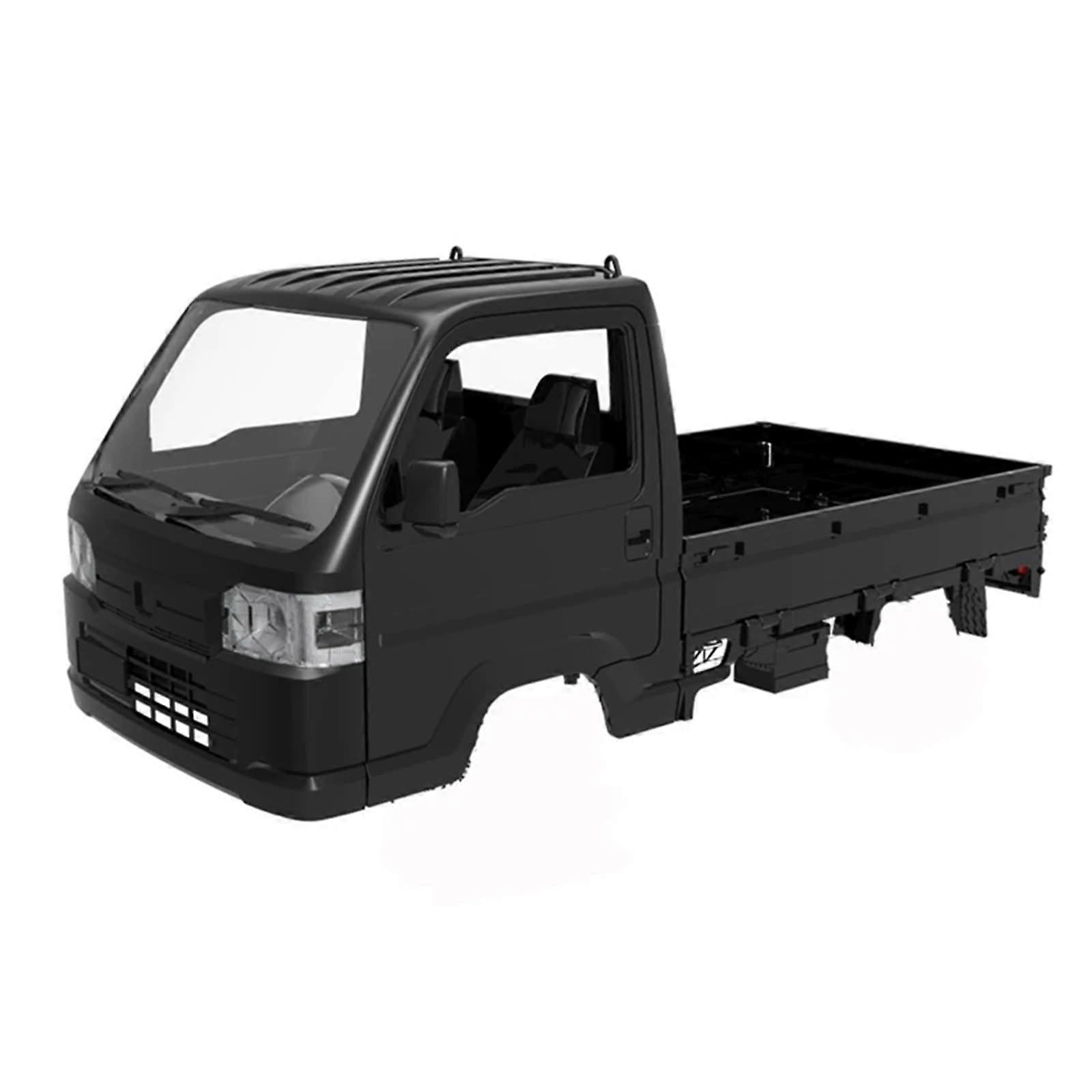RC Car Body Shell 1/16 Scale, WPL D12 WL01 LD1297 Compatible, Truck Bodyshell, Black