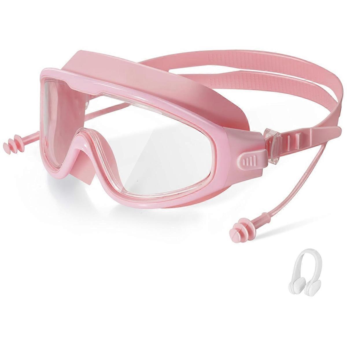 Swimming Goggles, Adult Wide Field of View Clear Swimming Goggles, Anti-Fog and Anti-Ultraviolet, S