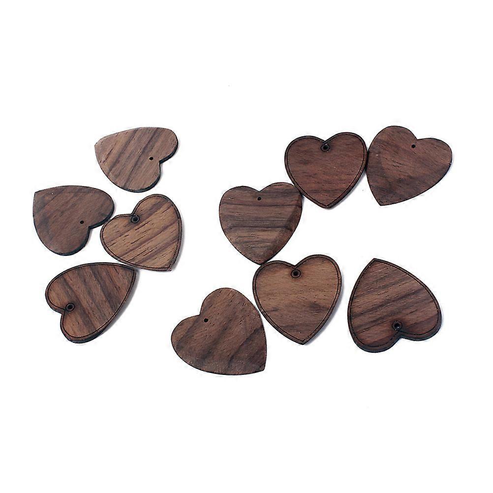 Brown Heart Shape Guitar Pick Made of Synthetic Material for Guitar Lightweight and Durable 10pcs