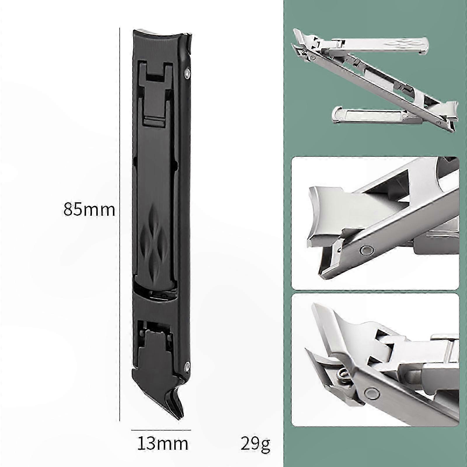 Compact Dual-Sided Nail Trimmer with Foldable Design