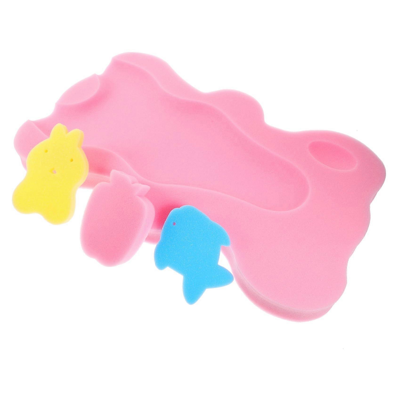Newborn Bath Sponge Cushion Mat Soft Non-Slip Bathtub Support For Smooth Bath Time Comfort