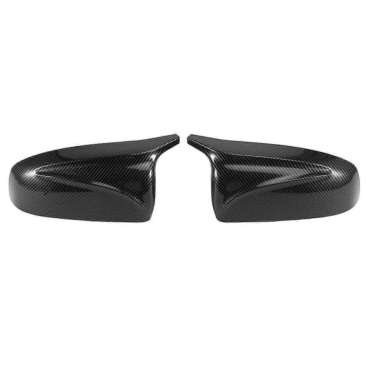 2pcs Side Wing Rearview for X5 E70 X6 E71 Carbon Fiber Pattern