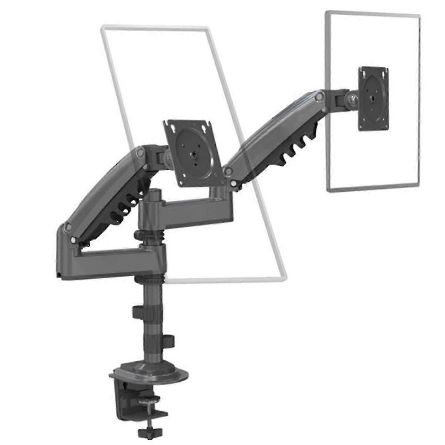H180 Desktop Spring Monitor Arm 17-30inch Dual Monitor Holder Mount Arm Full Motion Display Stand Lo