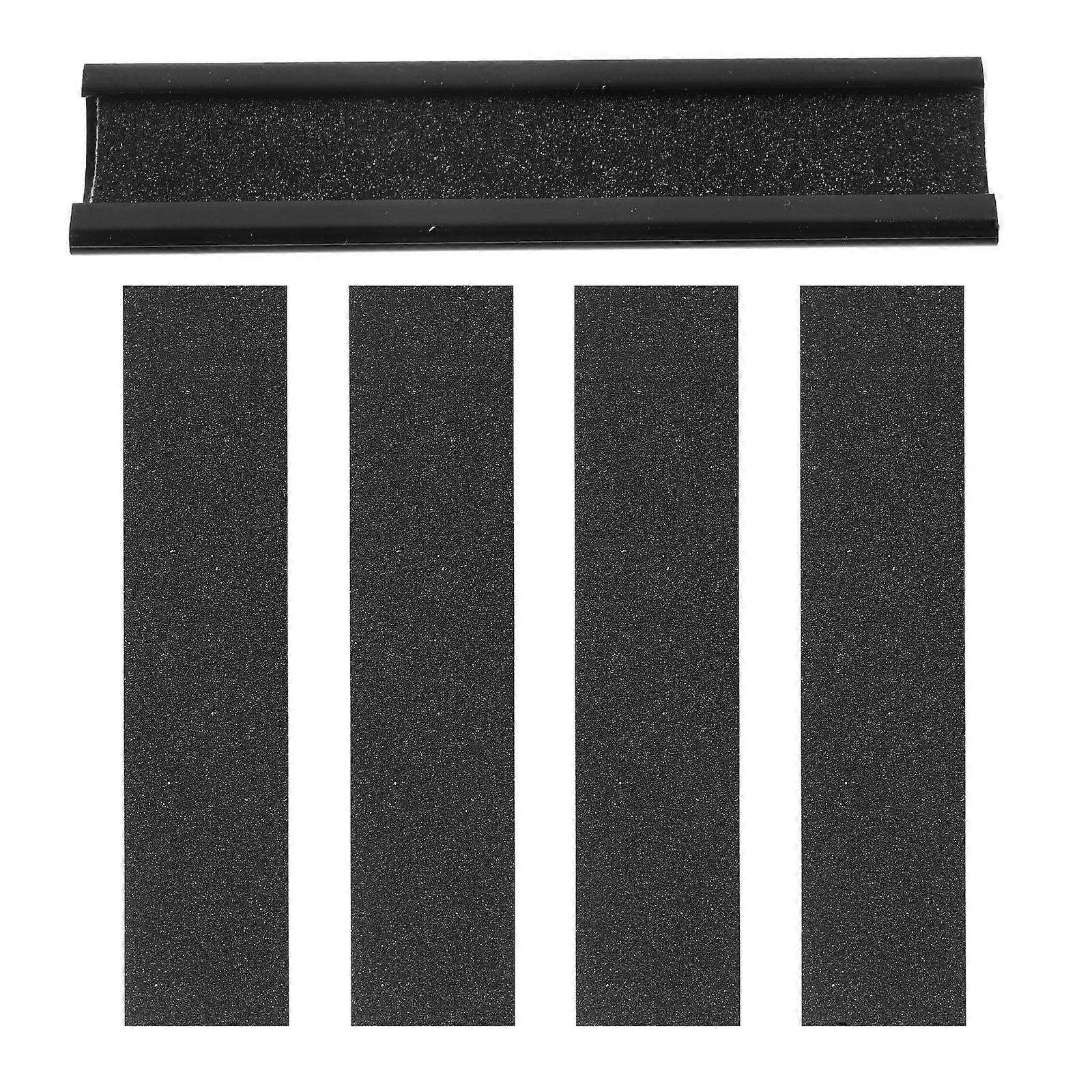 Cue Tip Shaper Billiard Cue Tip Repair Tool with Sandpaper 1Set Black