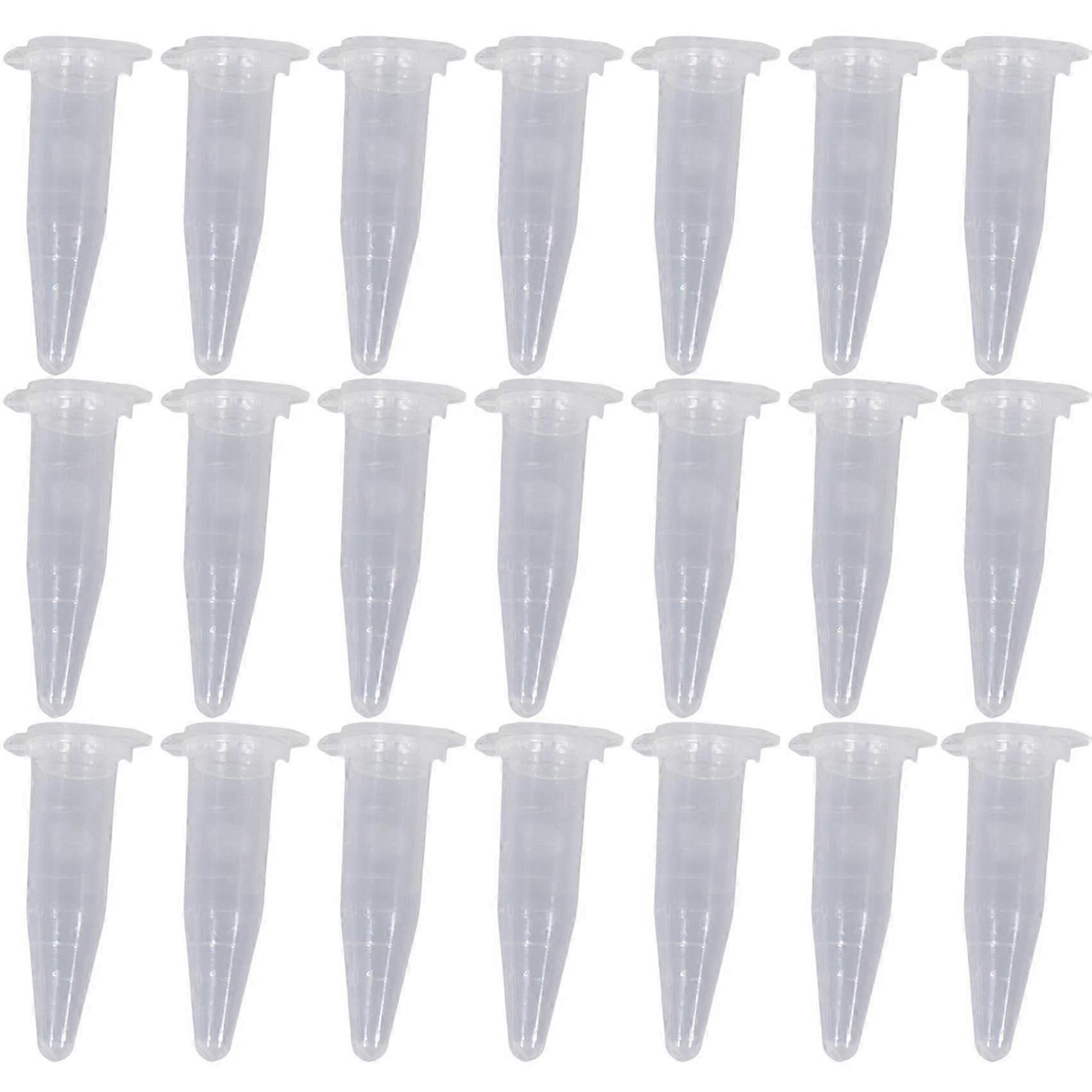 100 STKS 1,5 ml Lab Clear Micro- Plastic Reageerbuis centrifugeert Injectieflacon Snap Cap 42x11mm