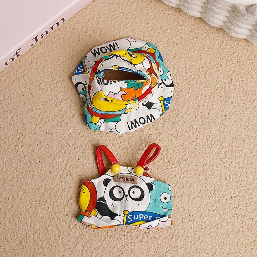 Doll Clothes Set with Fisherman Hat / Overalls Figures Costume for 17cm 1st / 2nd / 3rd Dolls (No Do