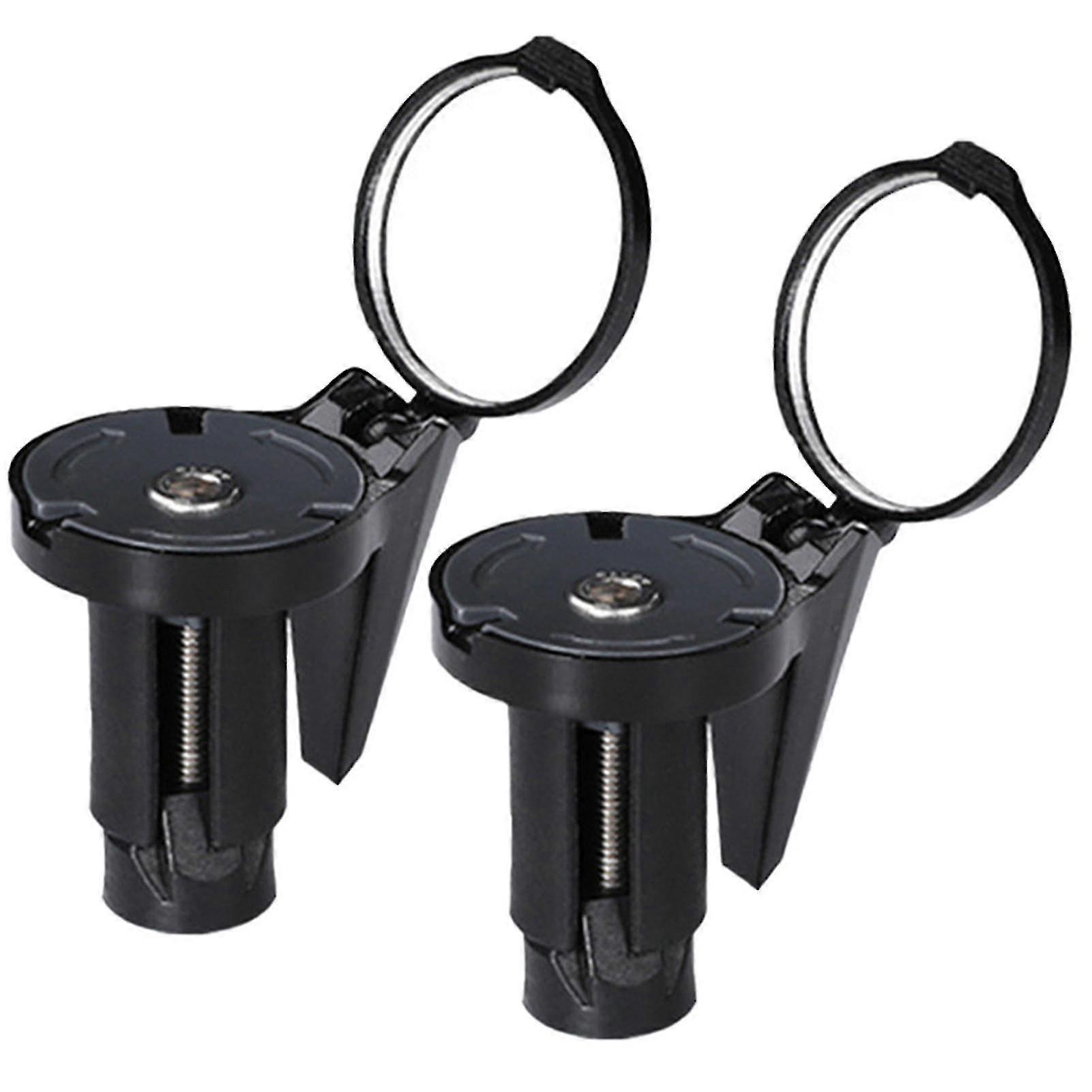 2pcs Bike Rear View Mirror Mini Collapsible Handlebar Mount Safe Rearview Mirror For Bike
