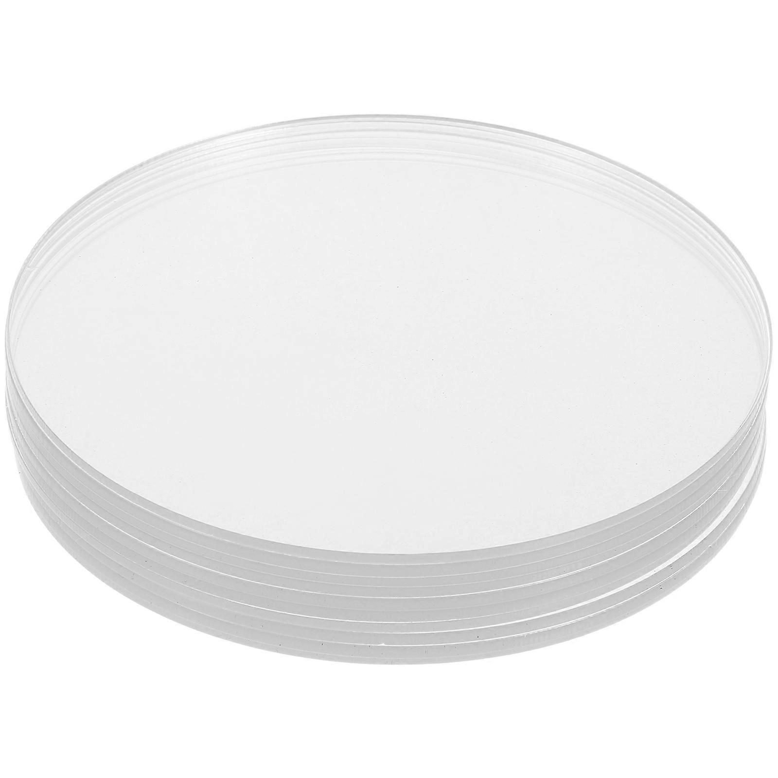 Clear Acrylic Circles for Display Durable Plastic Discs 20Pcs