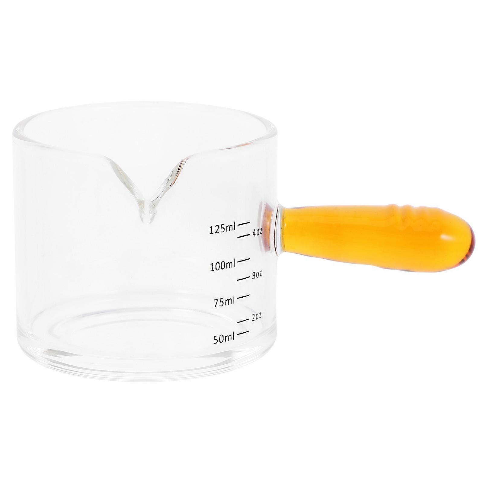 Glass Milk Pitcher Coffee Creamer for Measure Transparent Pitcher