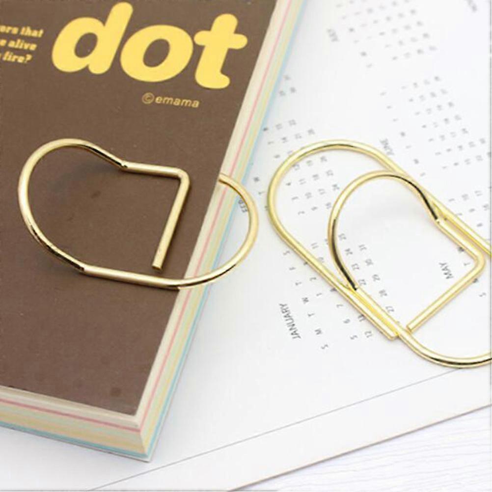 Notebook Pen Holder Golden Iron Clip for Fixing Use 10Pcs Set