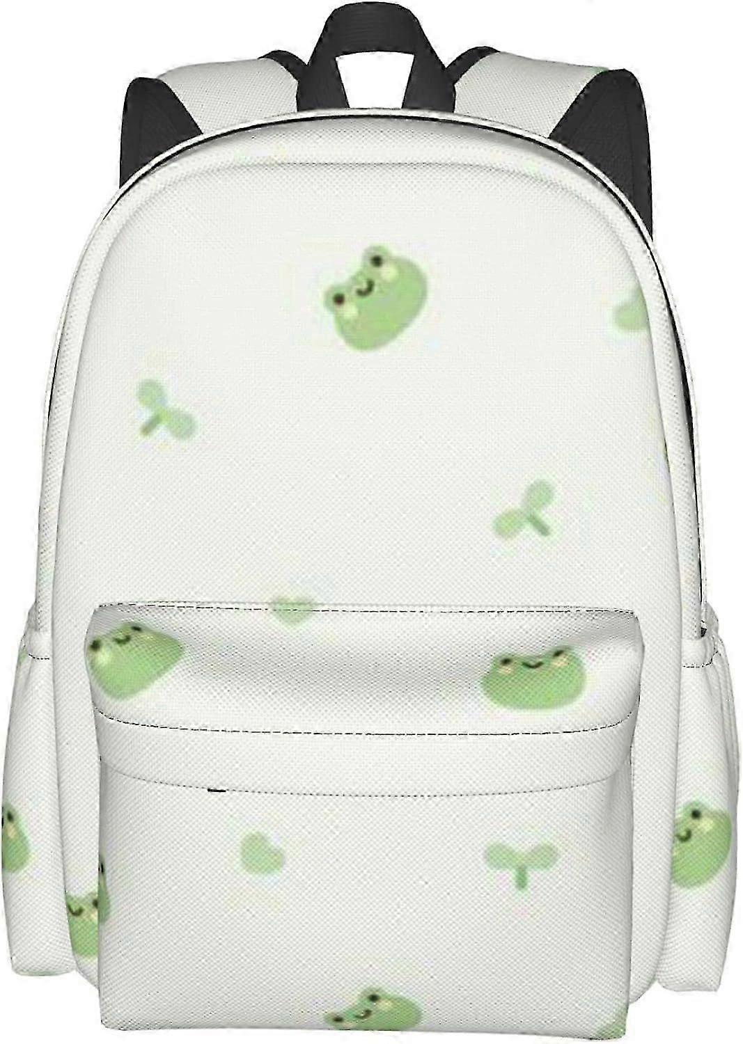 حقيبة ظهر كرتونية ضفدع للبالغين، حقيبة كتب خفيفة الوزن7455