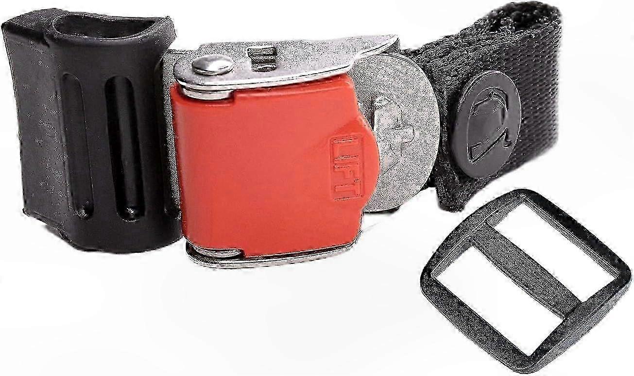 1 Piece Quick Release Buckle Set for Helmets - Ratcheted Stainless Steel Chin Strap Adapter with Easy Snap-On Installation