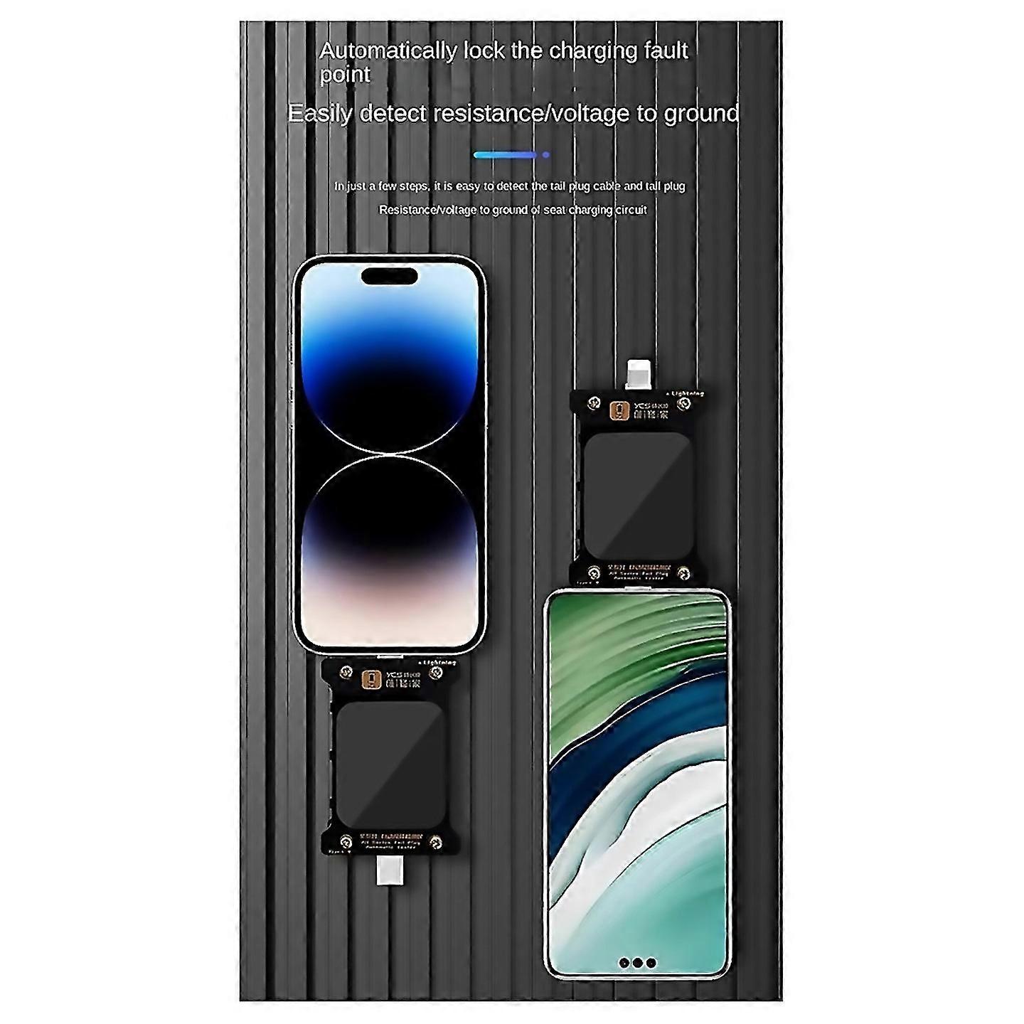 For Intelligent Auto Detection Tail Plug Tester For Phone Lcd Digital For Interfacetypec Interface