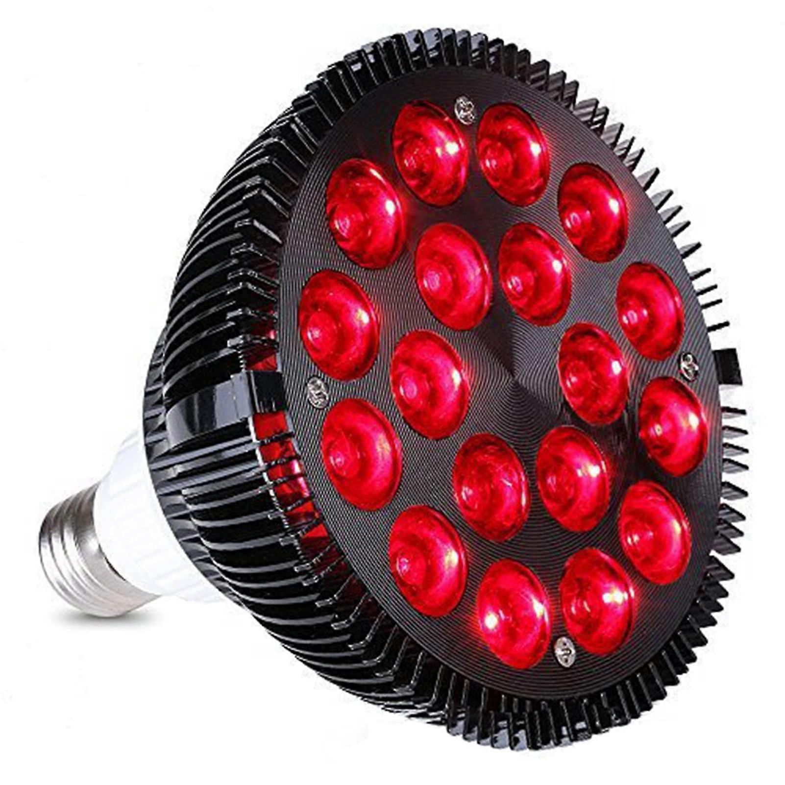 LED Grow Light Deep Red Bulb E26, 36W Indoor Plant Light for Flowering and Fruiting, Red Spectrum Grow Lamp