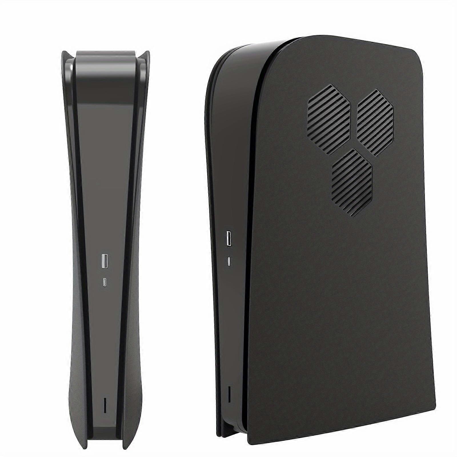 PS5 Disc Edition Shockproof Faceplate: Cooling Vents, Dust Filter, Custom ABS Protection
