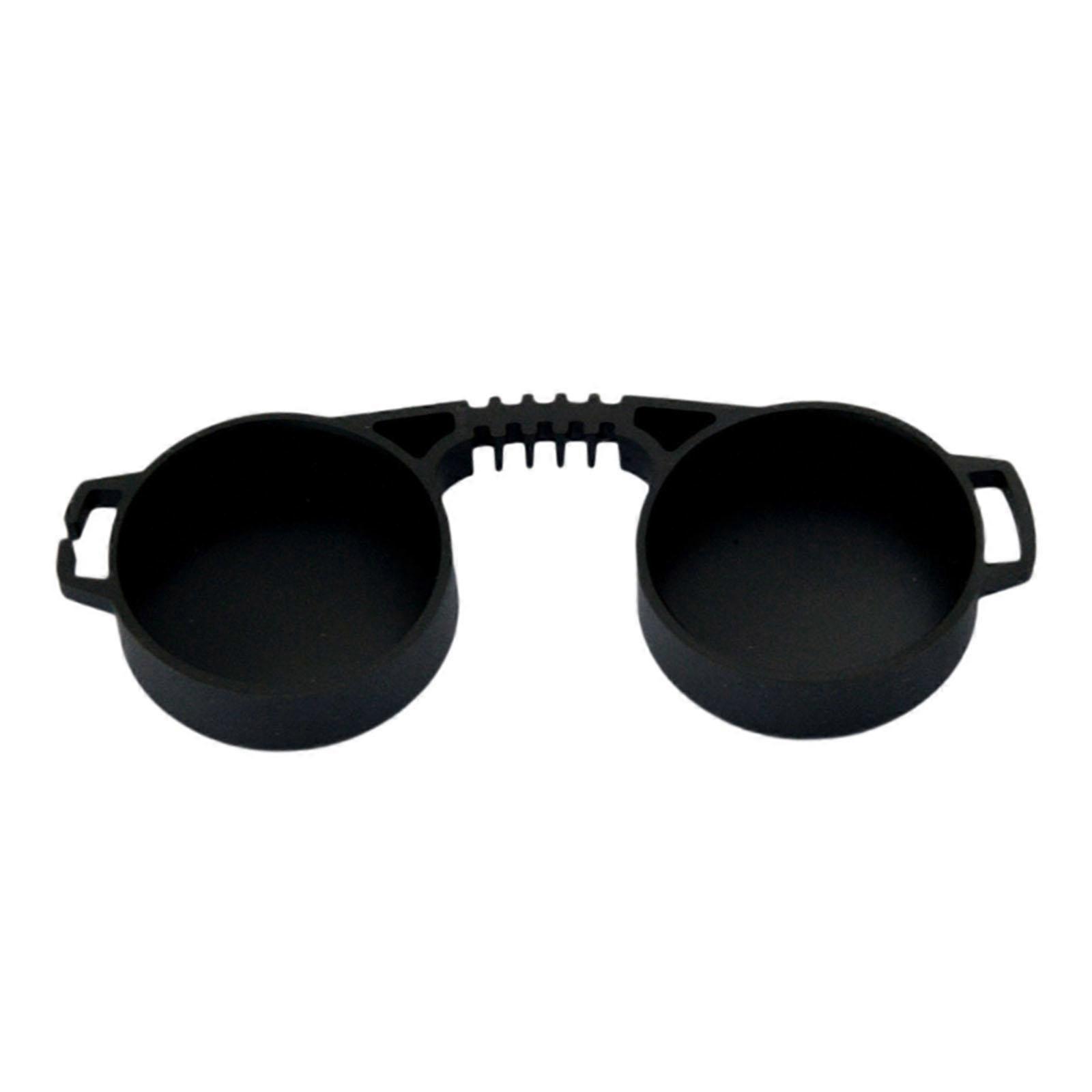 Binocular Lens Cap Replace Parts Simple llation Black Protective Covers Objective