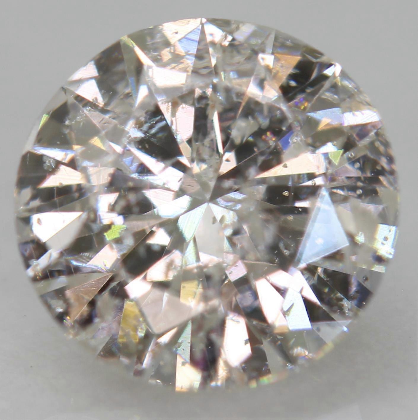 Certified 1.00 Carat E SI2 Round Brilliant Natural Enhanced Loose Diamond 6.54mm
