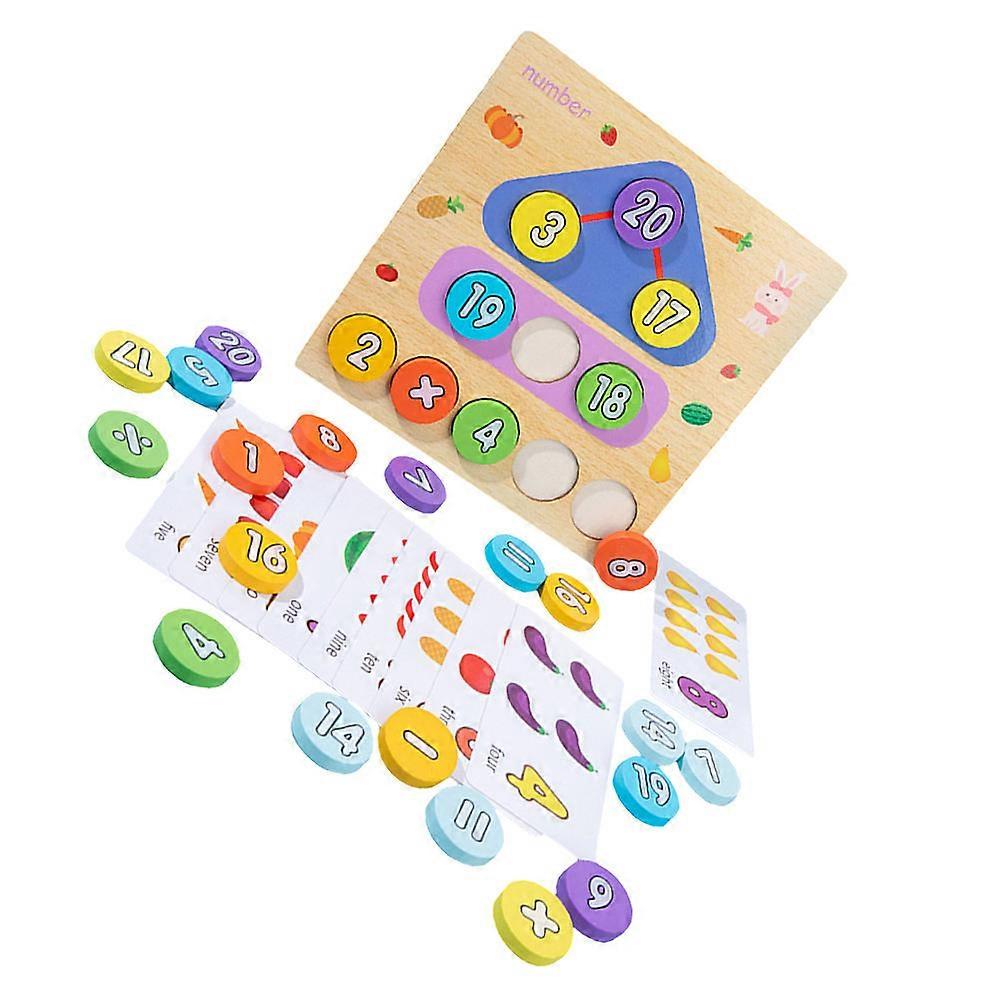 Interactive Educational Toy Digital Cognitive Jigsaw Puzzle For Parents 7X7X0.8In 2Pieces