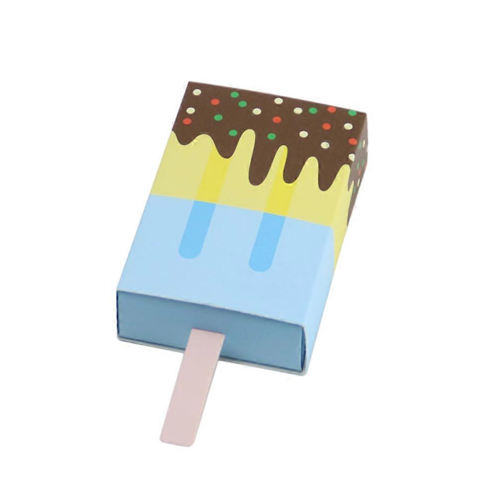Party Use Blue Ice Cream Candy Box 20Pcs Paper Drawer Gift Boxes