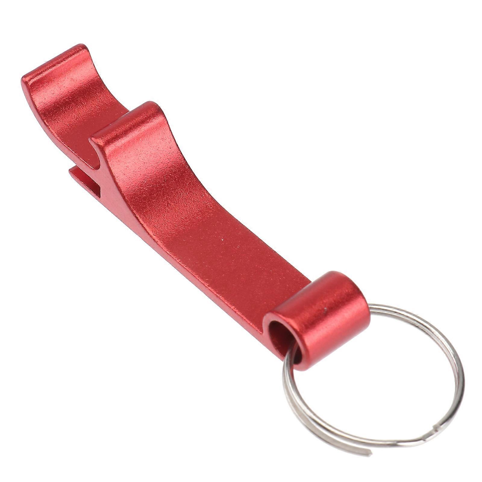 Pocket Key Chain Bottle Opener Made of Aluminum Alloy for Opening Red