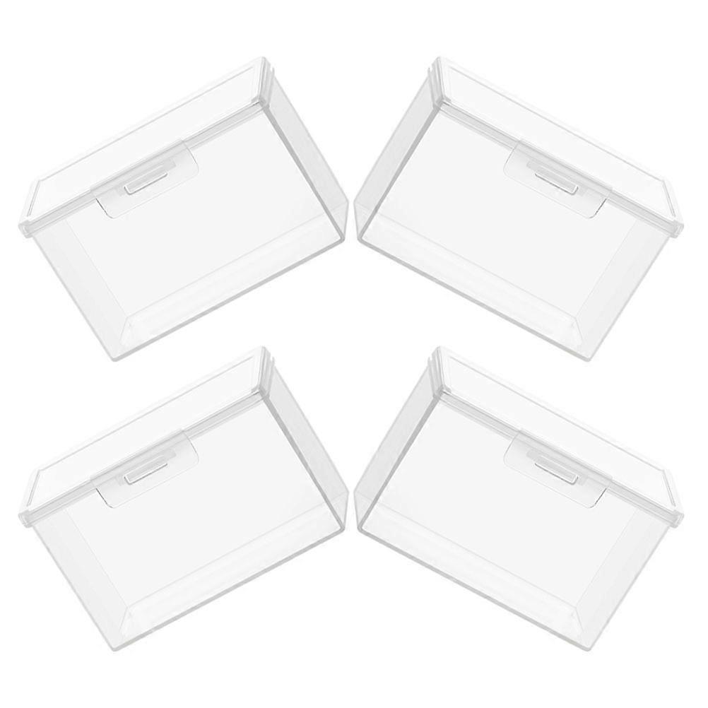 Clear Storage Box With Lid Perfect For Home Office School Use To Protect Items 12 Pcs