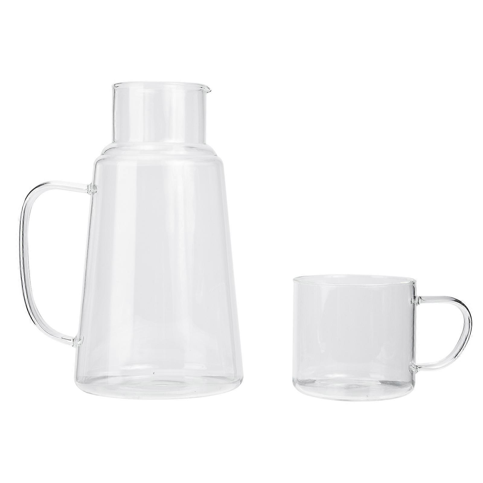 Juice Storage Kettle Borosilicate Glass Water Pot for Storage 3Sets