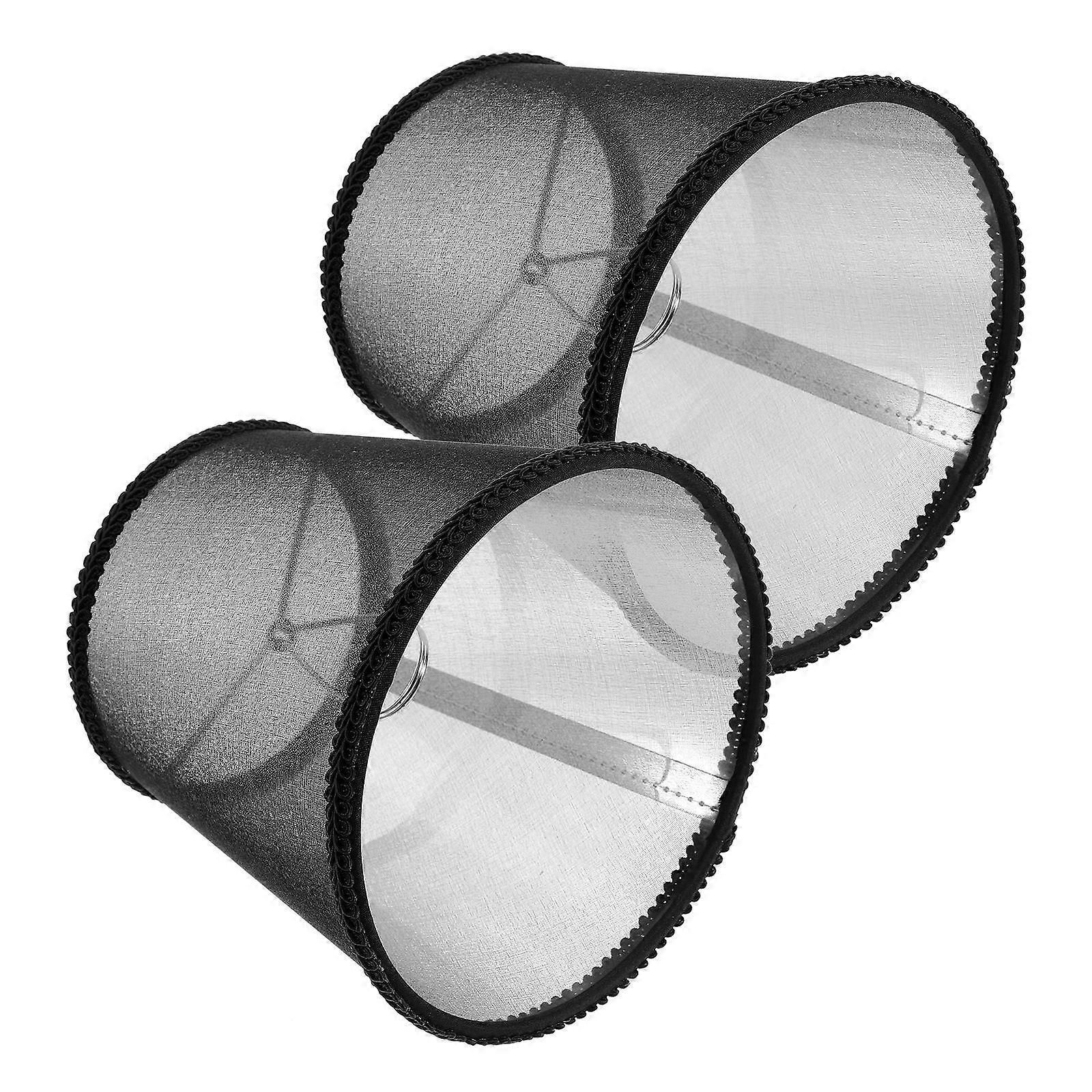 Fabric Lamp Shades Replacement Clip on Lamp Shade 8Pcs for Decor