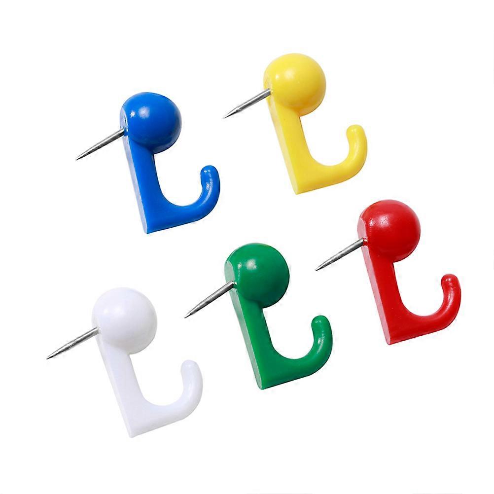 Map Push Pins Clothing Locating Pin Sofa Cushion Fixator Creative Hook 100Pcs Assorted Color Multi-Color Design Daily Use
