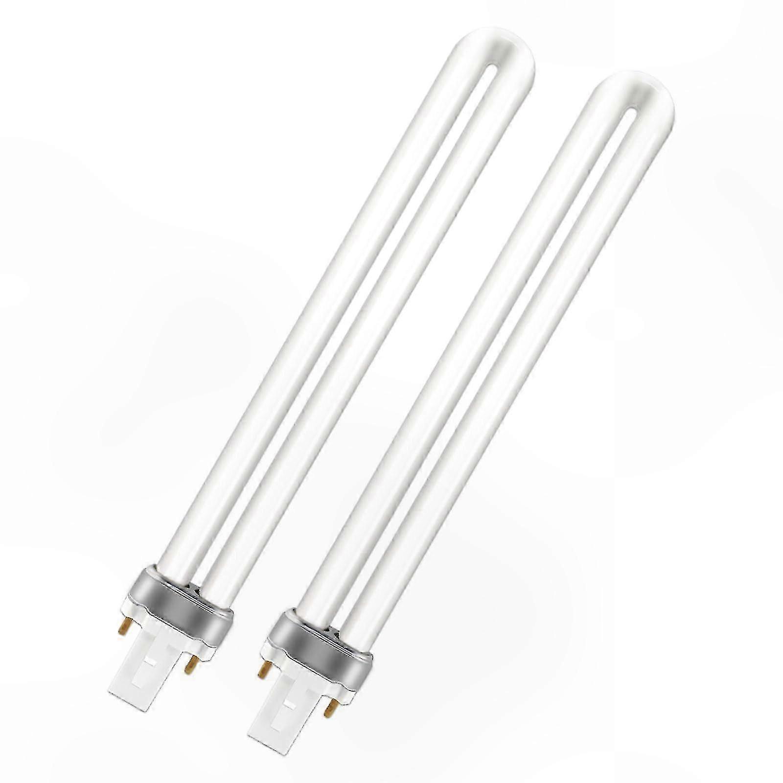 2-Pack 11W CFL Bulbs, Warm White 2700K, 890 Lumens, 2-Pin Base for Home Lighting Solutions